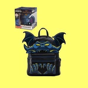 Loungefly Disney Villains Chernabog Cosplay Mini Backpack With Robot Figure